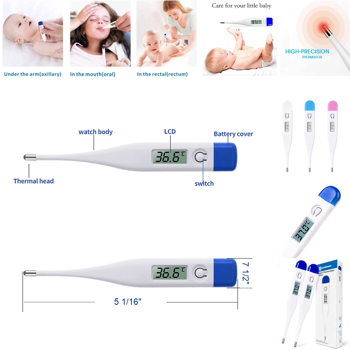 Accurate Fast Read Oral Thermometer 4