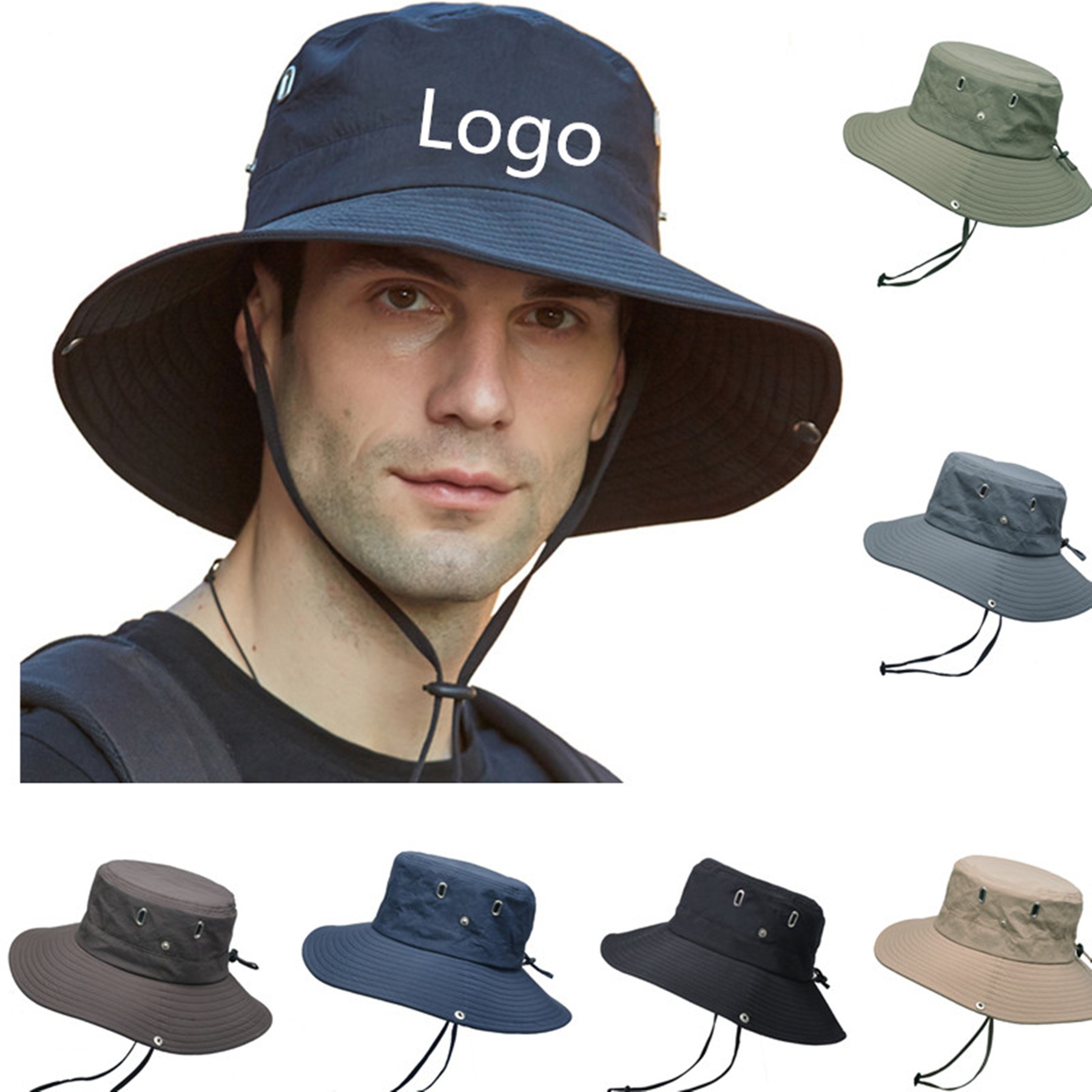 Fishing Wide Brim Sun Bucket Hat
