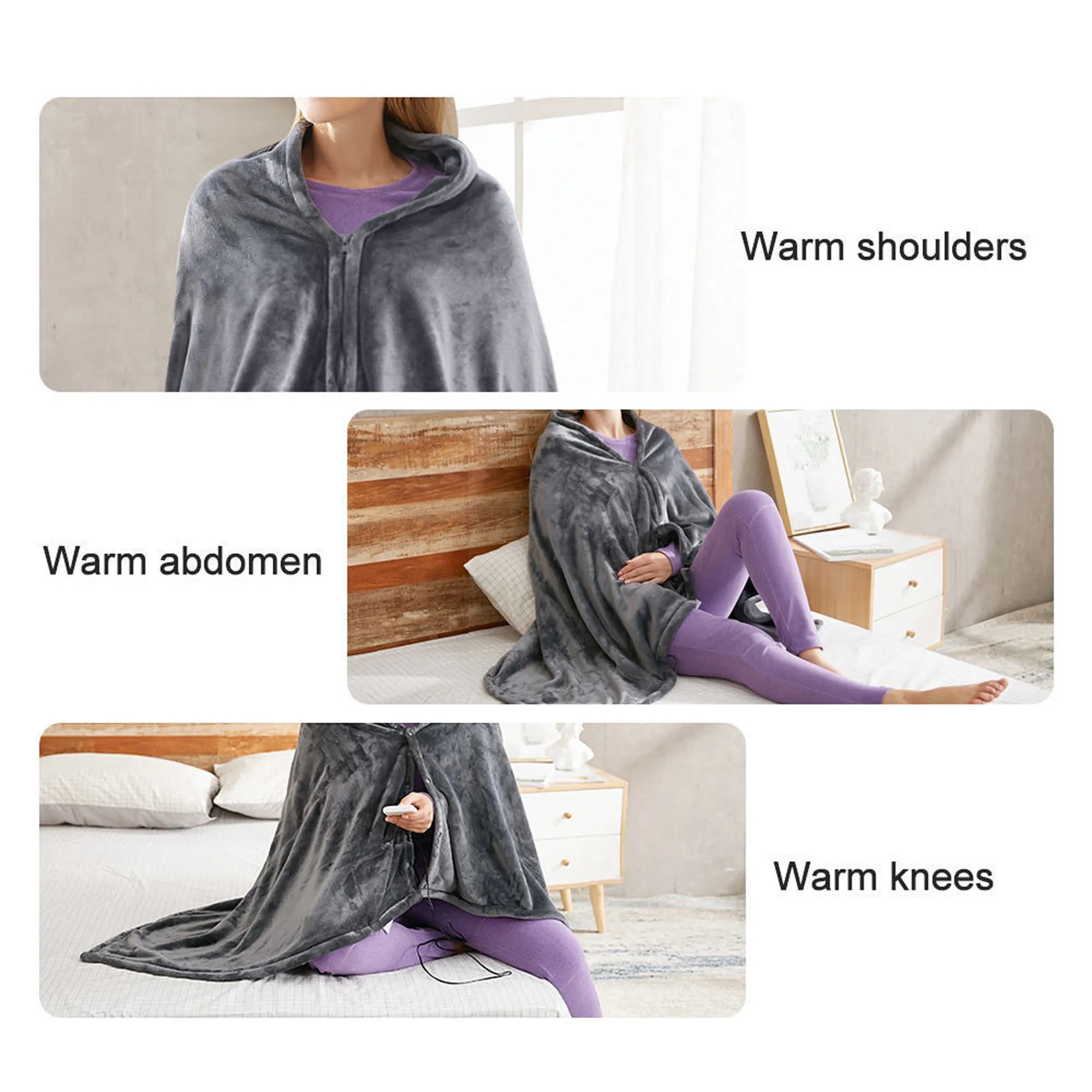 Multi-Functional USB Heated Wrap For Electric Warmth 4