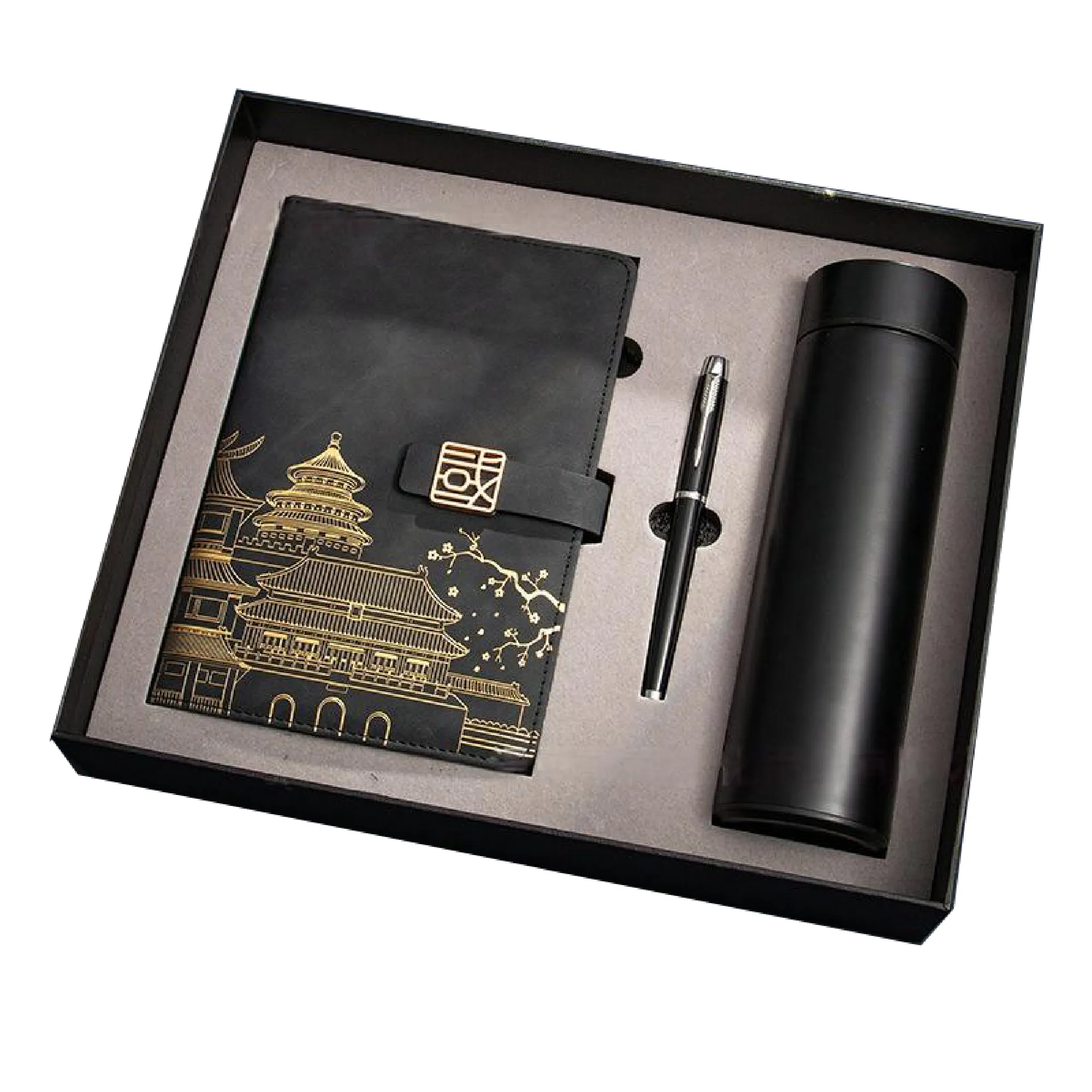 A5 Vintage Chinese Notebook + Pen + Thermos Cup 5