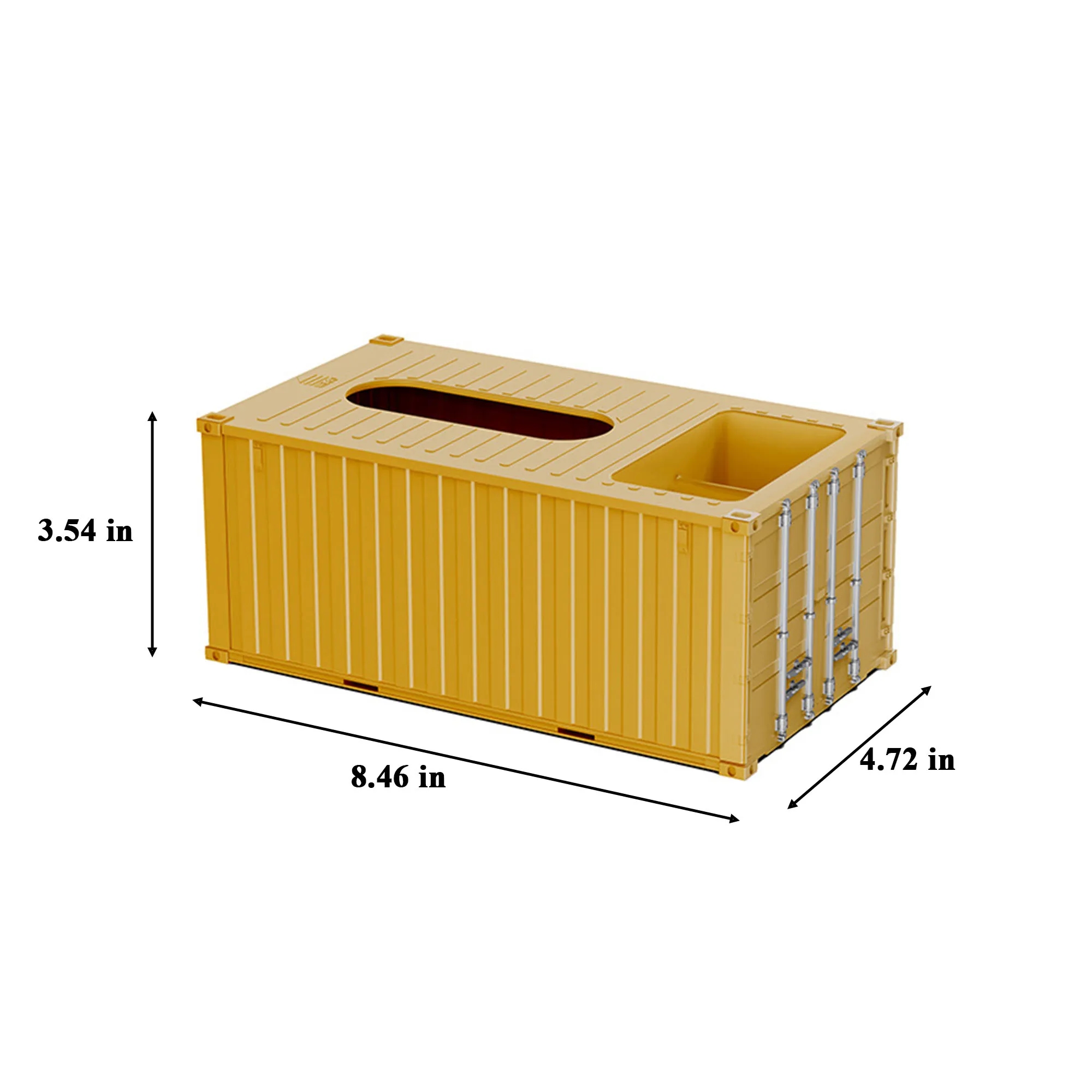 Novelty Shipping Container Model Pen Holder With Tissue Box 2