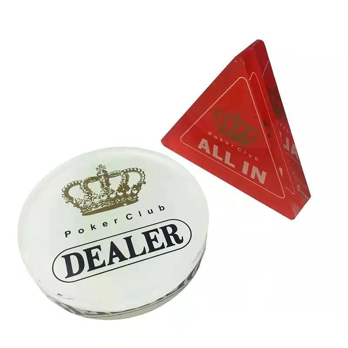 Crystal Dealer POKER CHIPS 5