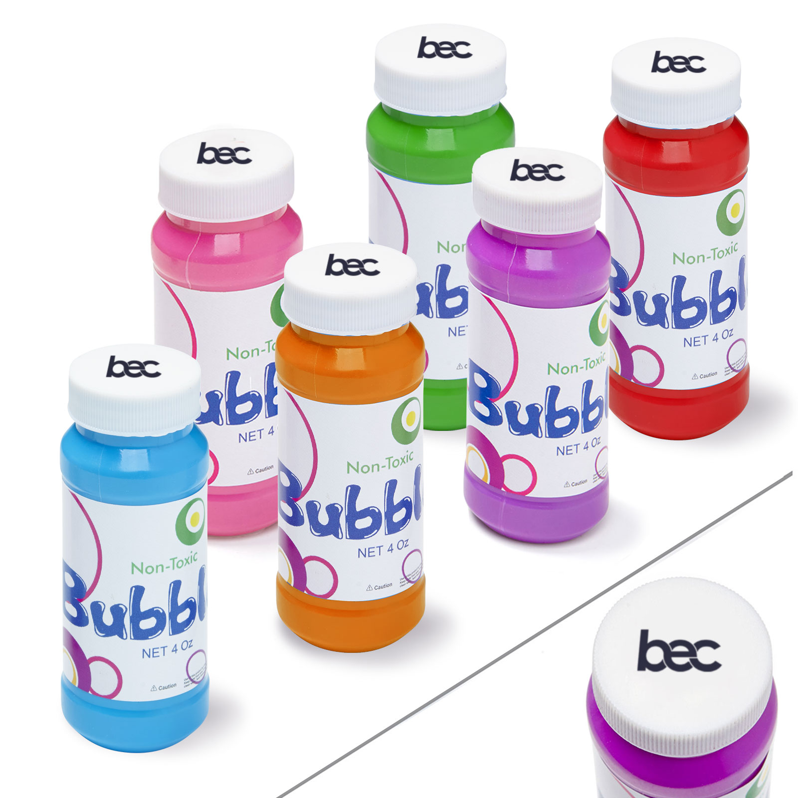 4 Oz. Bubbles with Cap Imprint