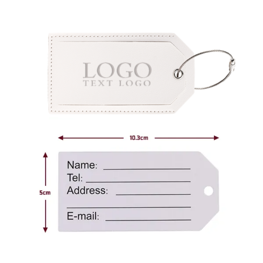 Soft Vegan Leather Luggage Tag 14