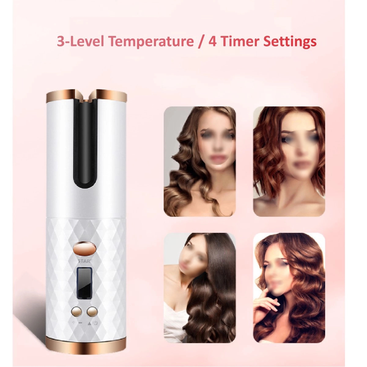 Cordless Auto Curler Iron Rechargeable 1