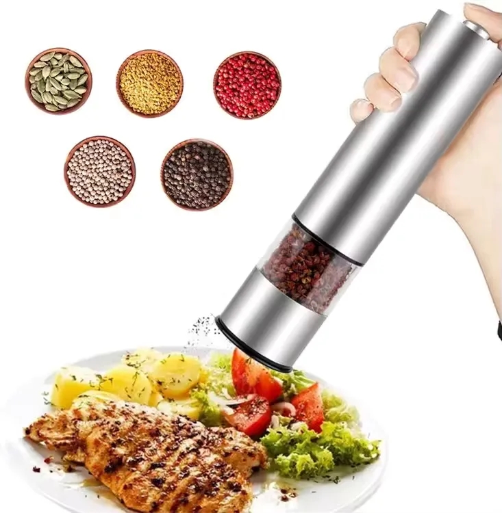 Electric Salt and Pepper Grinder Set 8