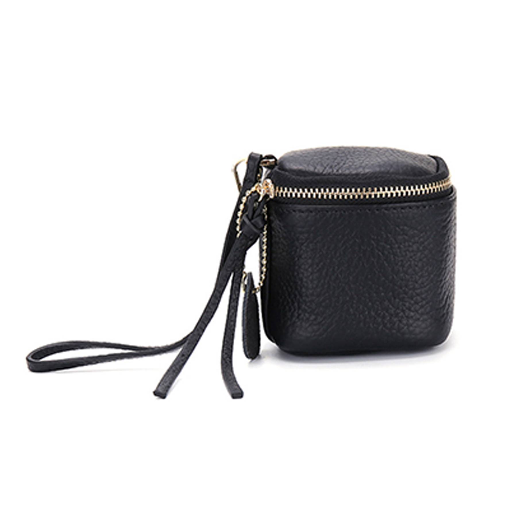 Genuine leather women's mini carrying coin bag 4
