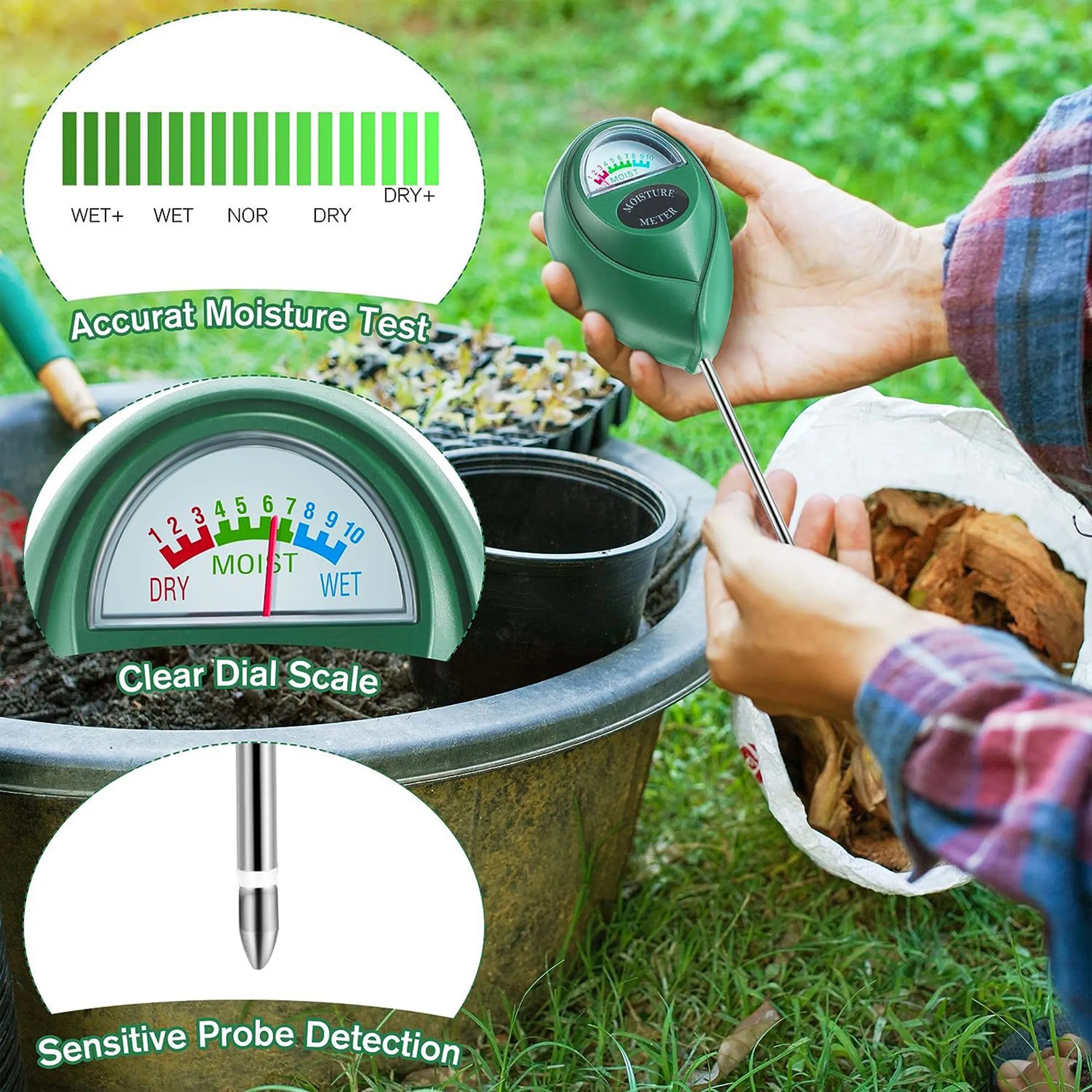 Abs Soil Hygrometers With Batteries 2