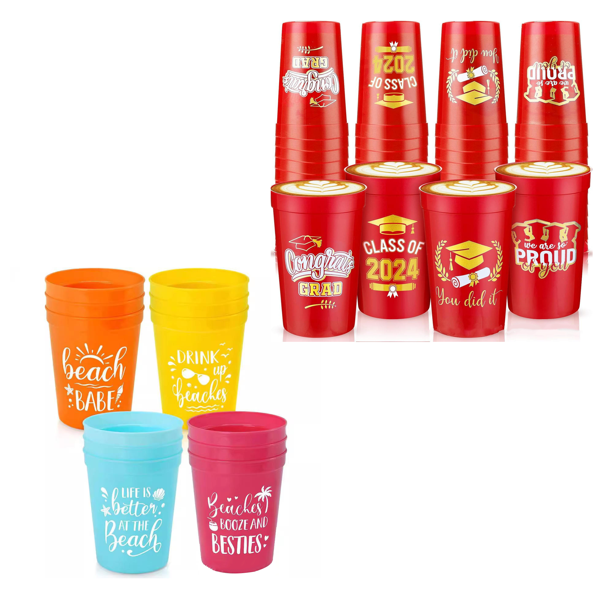 Personalized 16oz Square Stadium Cups 4