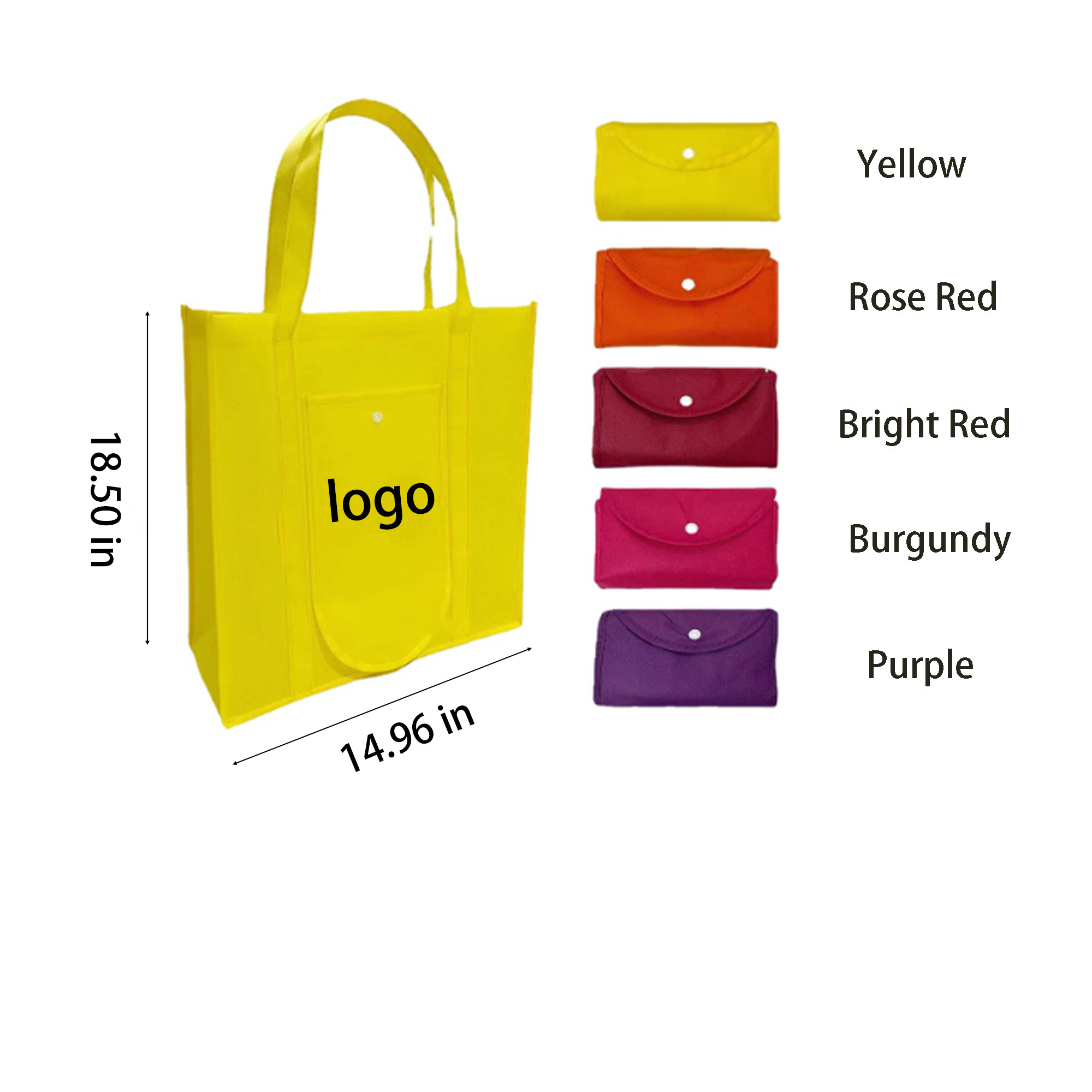 Non-woven Fabric Foldable Shopping Bags 2