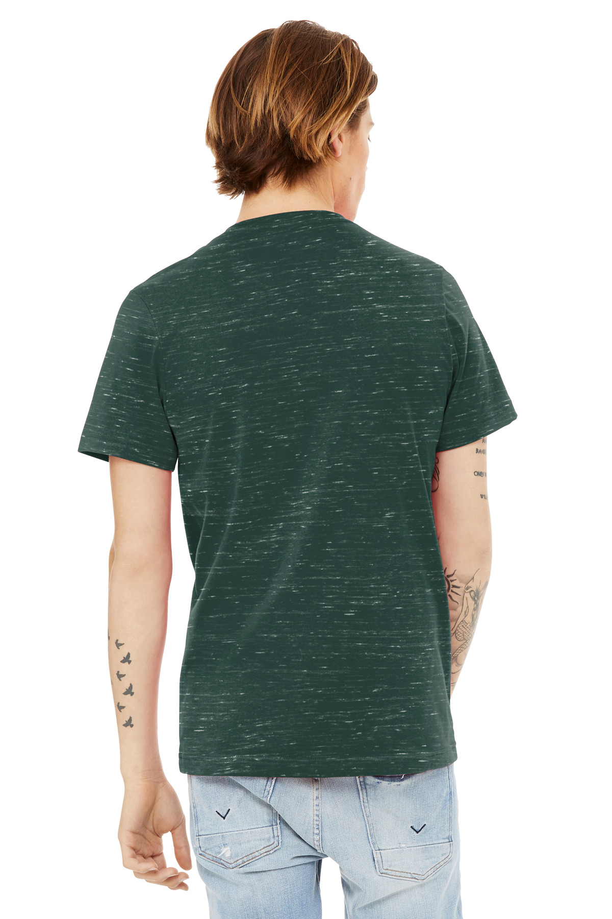 BELLA+CANVAS Unisex Textured Jersey V-Neck Tee BC3655 37