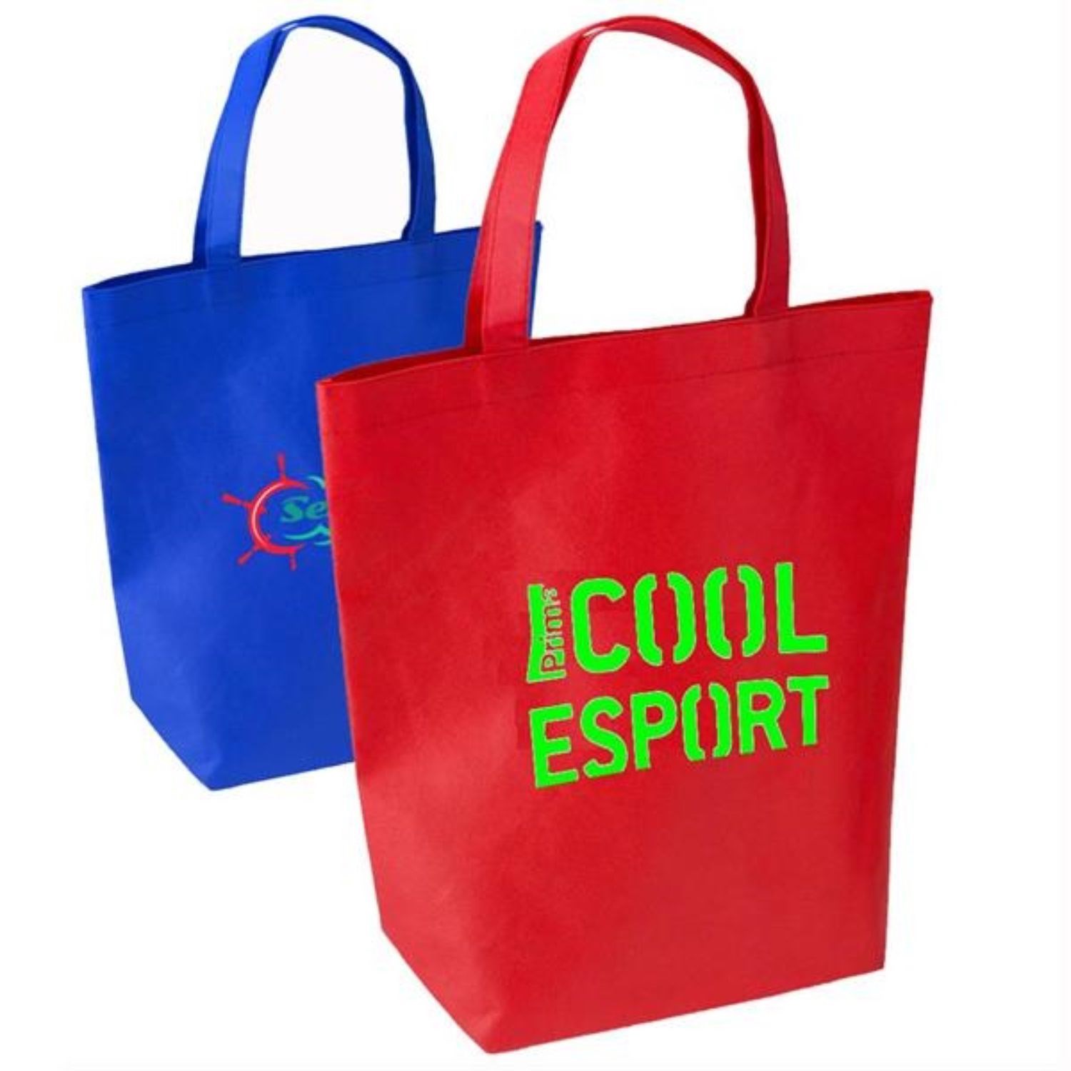 Large Reusable Tote Bag w/ Bottom Gusset & Long Handles (14" x 15" x 4.75") 1
