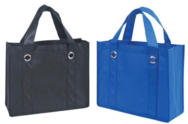 Non-Woven Tote Bag with Fabric Covered Bottom 1