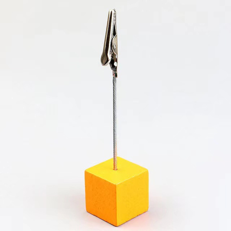 Wooden Memo Holder Stand 4