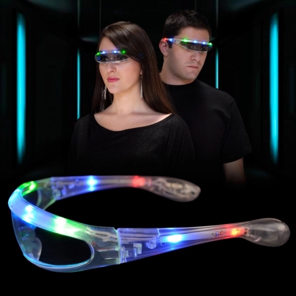 Spaceman light up futuristic sunglasses 5