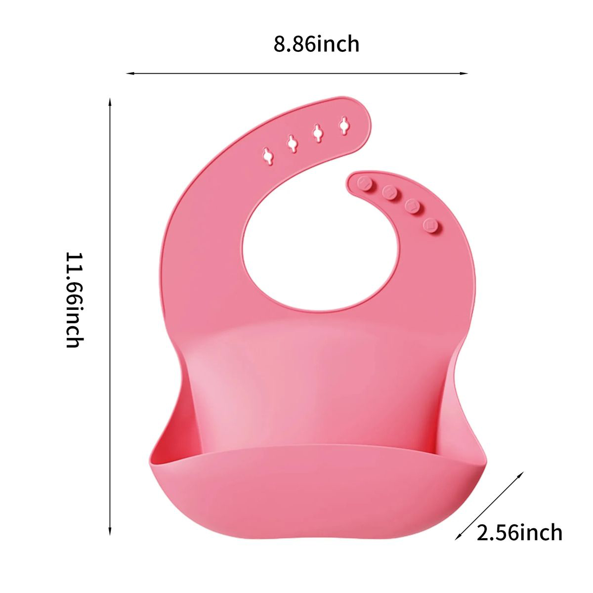 Adjustable Silicone Bib for Easy Mealtime Cleanup 13