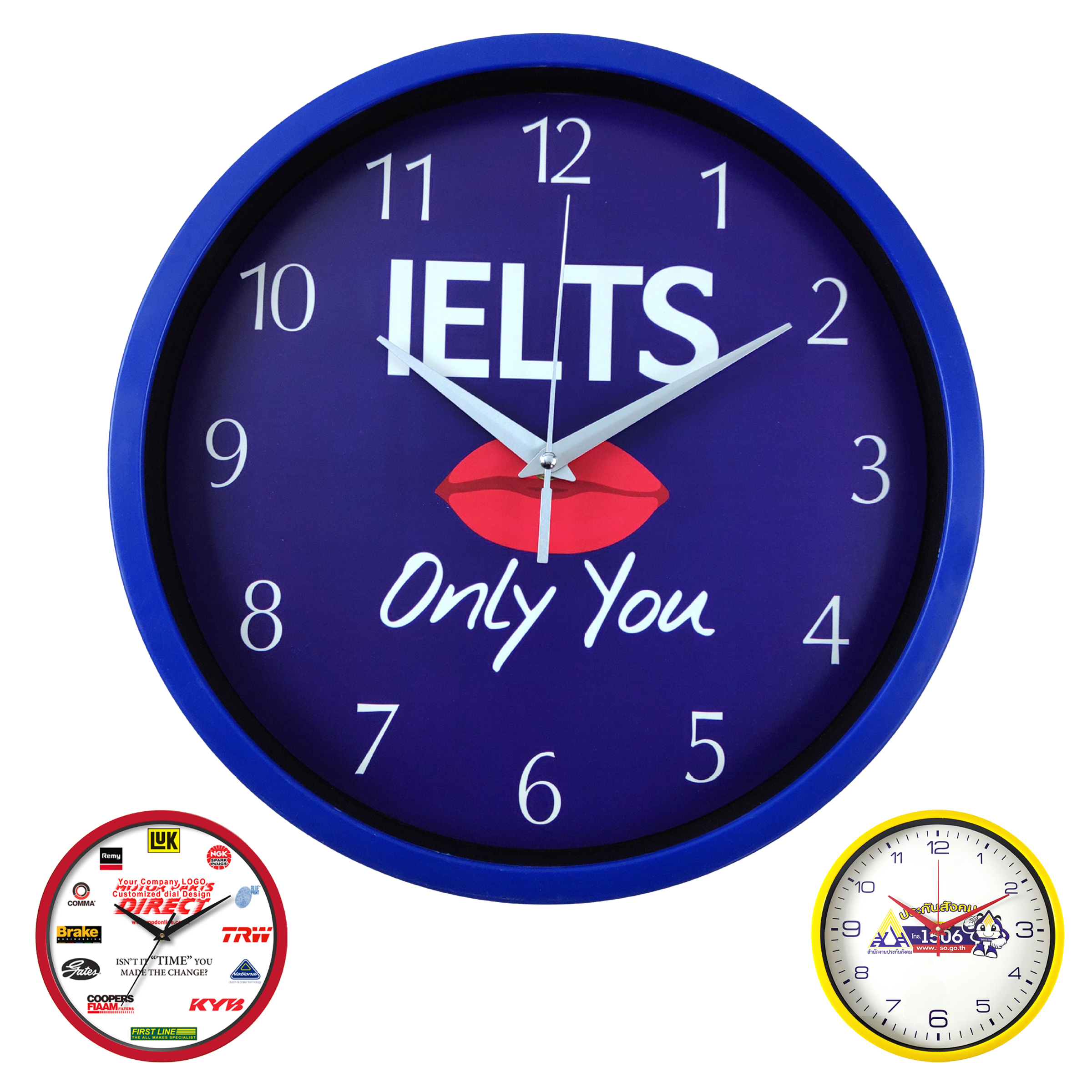 Plastic Wall Clock With Customizable Logo 1