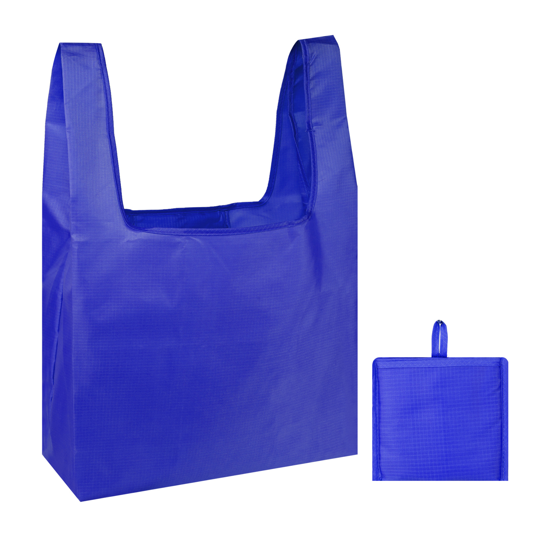 Foldable Shopping Grocery Tote Bag W/Inner Pouch, custom tote bag with logo imprint 3