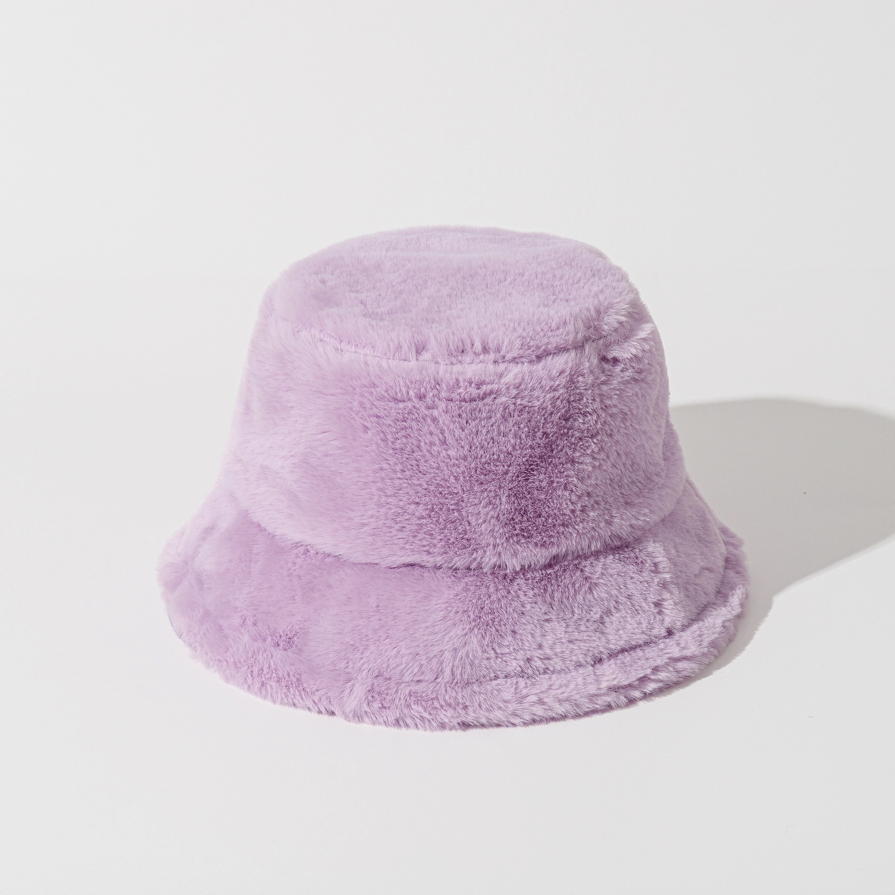 Color Block Fuzzy Bucket Hat 20