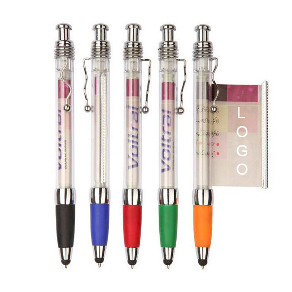 Stylus Banner Pen W/ Stylish Pocket Clip 1