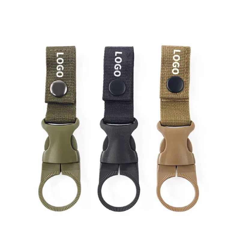 Outdoor Molle Tactical Belt Strap Buckle Hook Water Bottle Holder Clip Webbing Buckles 2