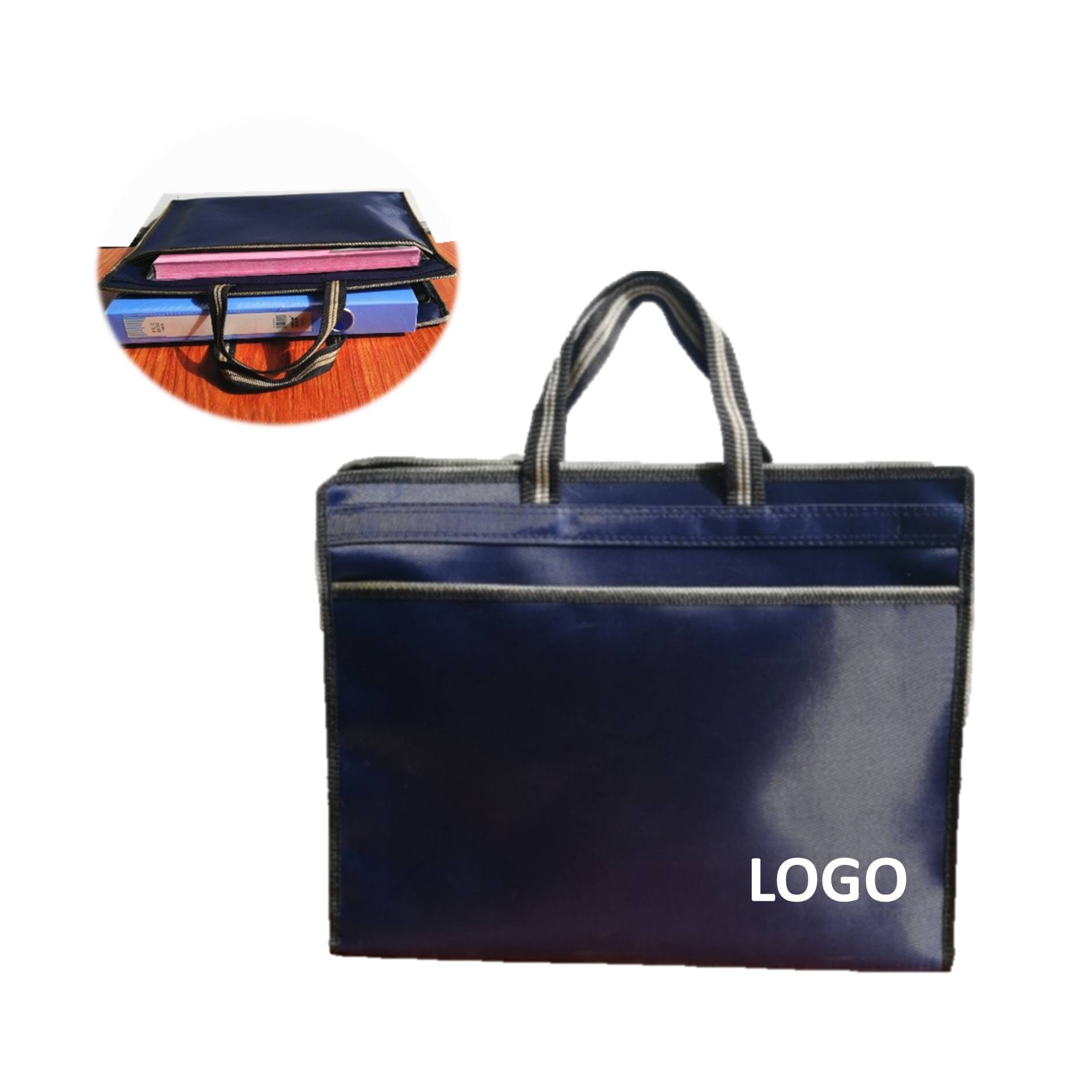 Multi-Layered Portable Zipper Document Bag 2