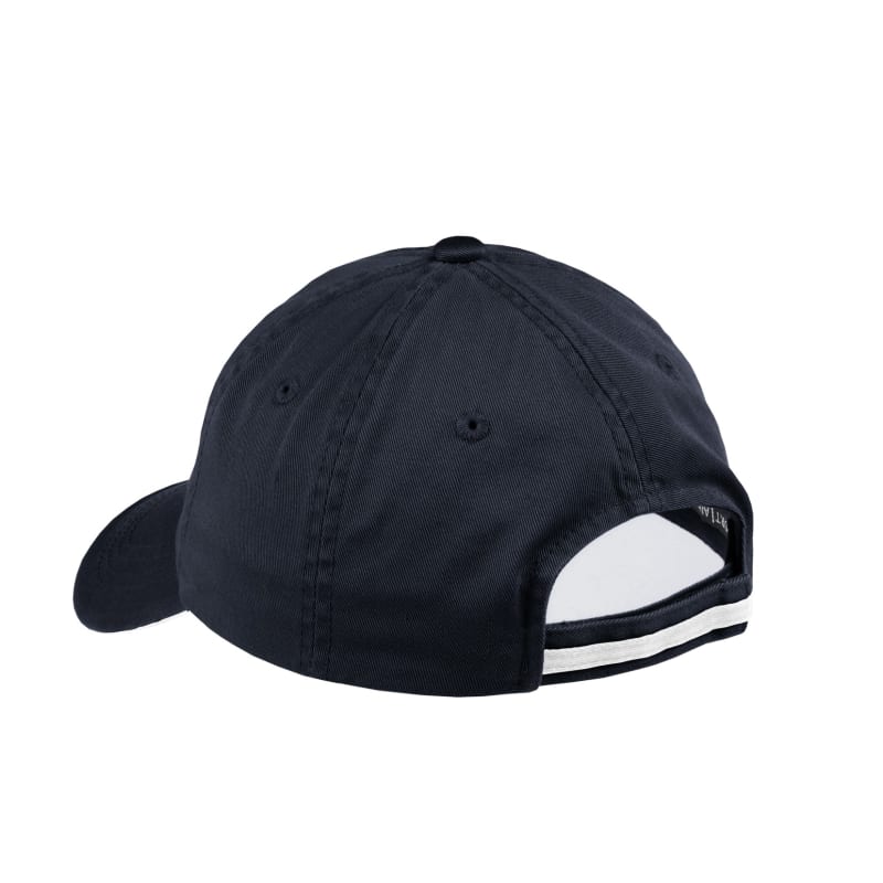 Port Authority Sandwich Bill Cap With Striped Closure. 5
