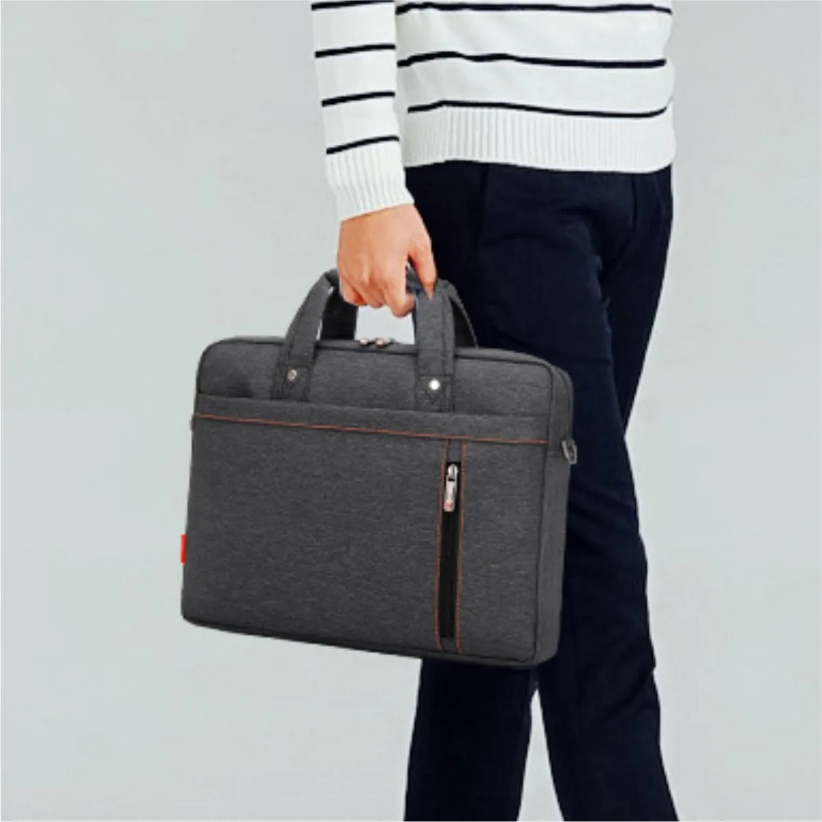 Business Laptop Bag With Shoulder Strap Trolley Strap Shockproof Durable 15.6" Laptop Bag 4