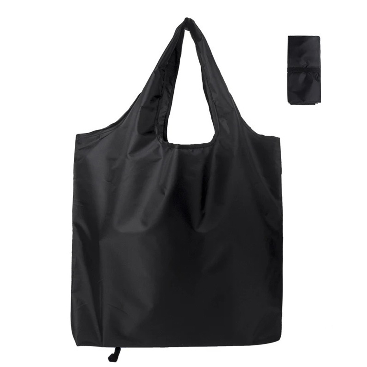 210T Foldable Polyester Tote Bag with Pouch 3