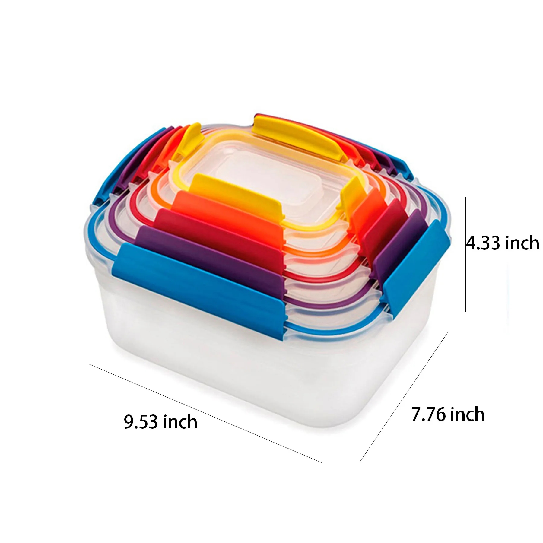 Five Piece Set Of Food Storage Box 3