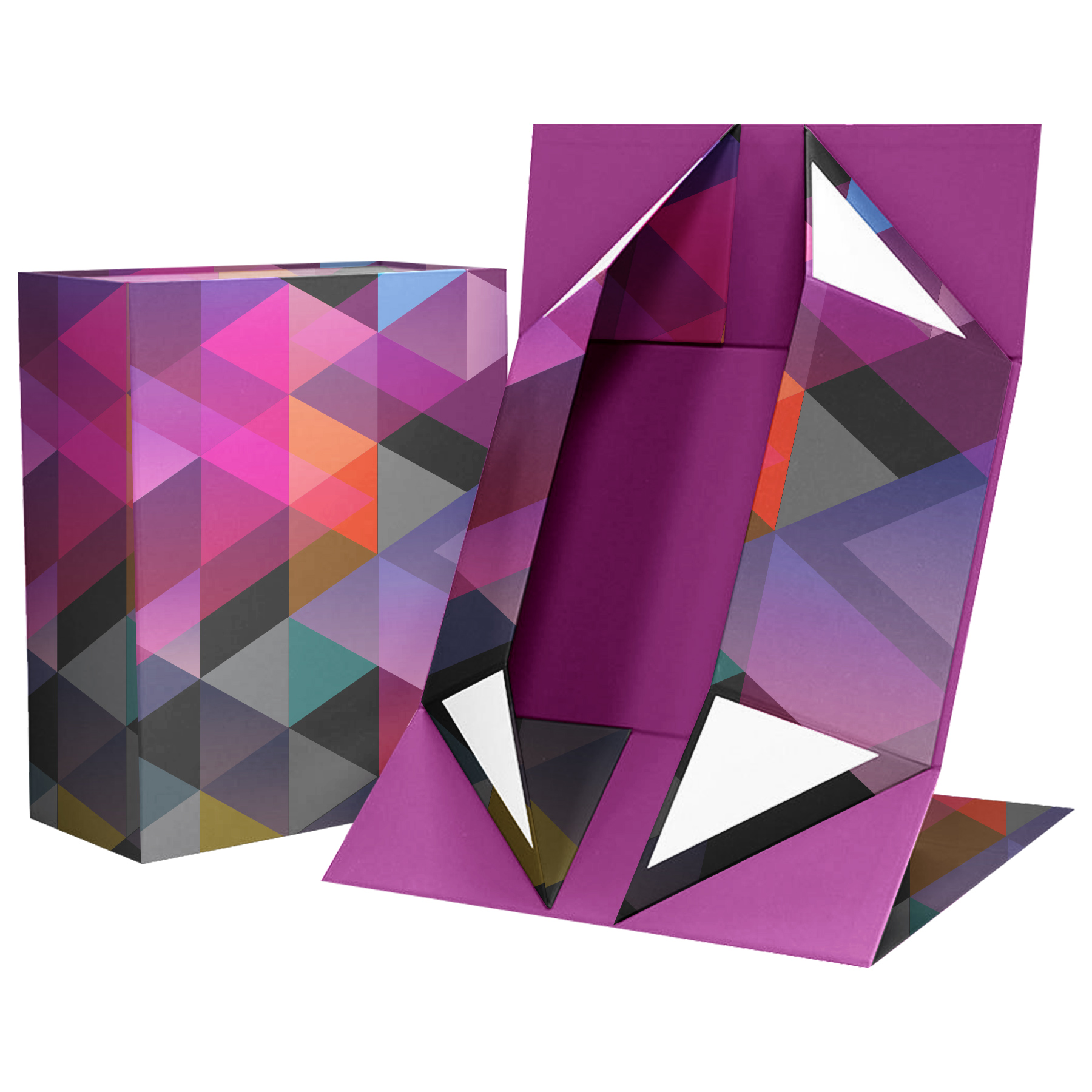 Custom Full Color Foldable Magnetic Closure Promotional Gift Box (8'' L x 7'' W x 3'' H) 4