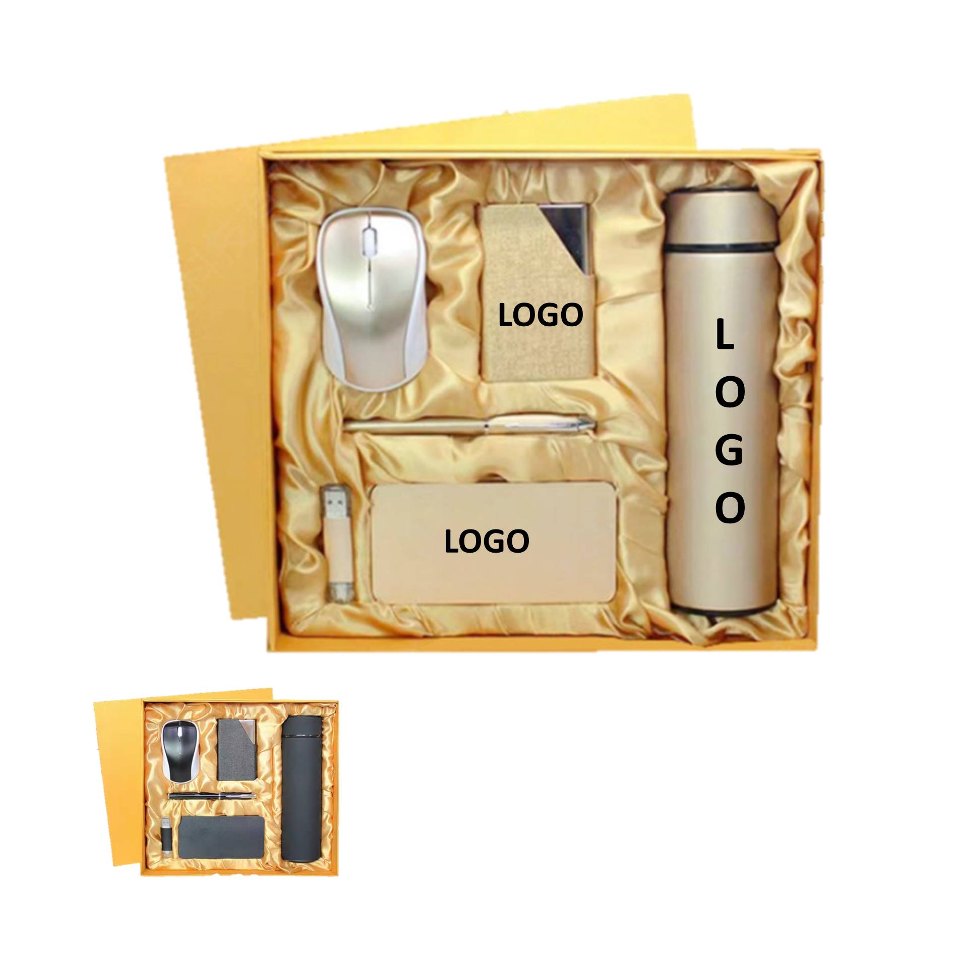 Business Gift Set Card Holder Power Bank Usb Drive Tumbler 3