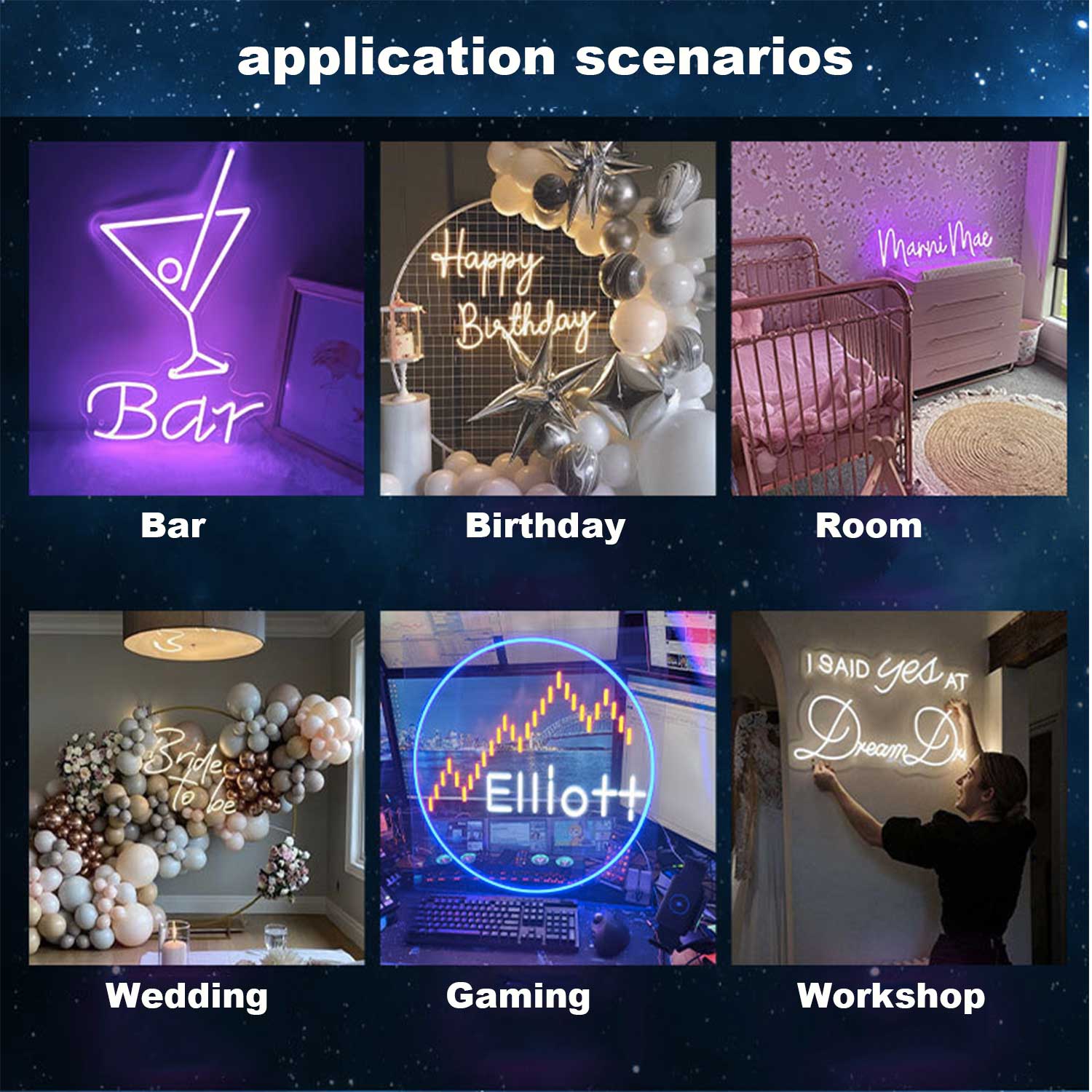 custom Acrylic Neon LED light Sign 5