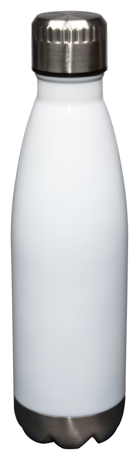 17 oz White Stainless Steel Glacier Bottle