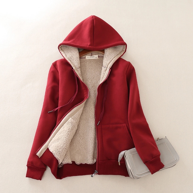 Ladies' Heavyweight Sherpa-Lined Hooded Fleece Jacket 4