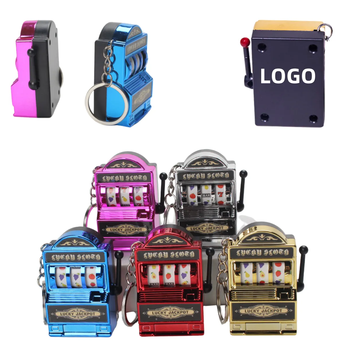 Mini Playable Fruit Machine Keychain 1