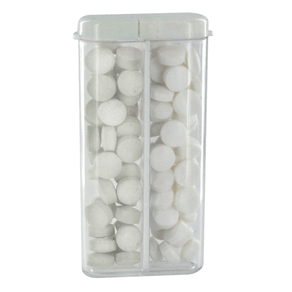 Sugar Free Mints in a Rectangular Flip-Top Dual Dispenser 13