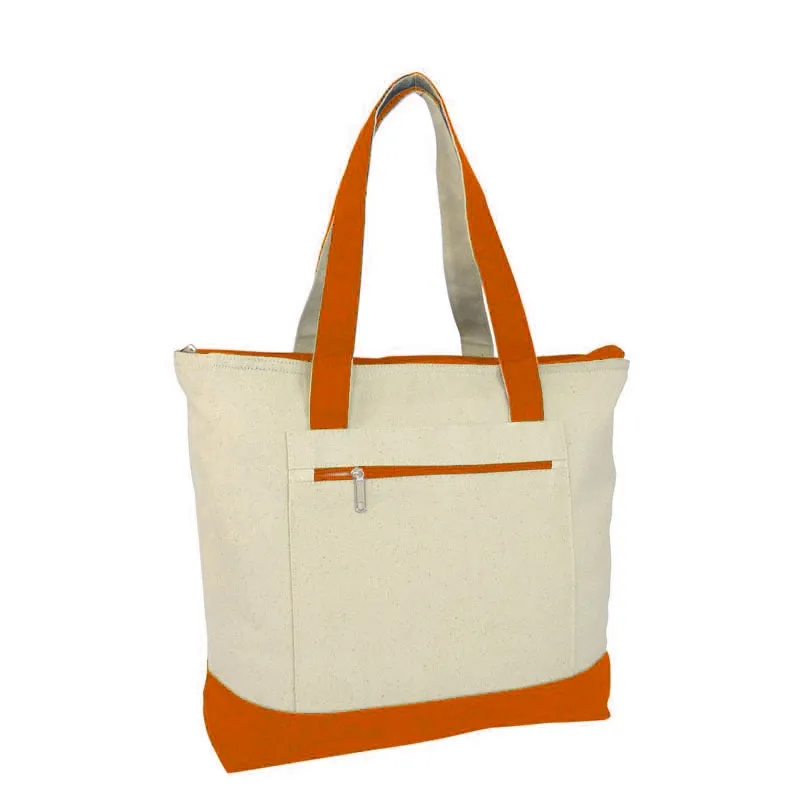 Large Heavy Reusable Zippered Tote Bags 10