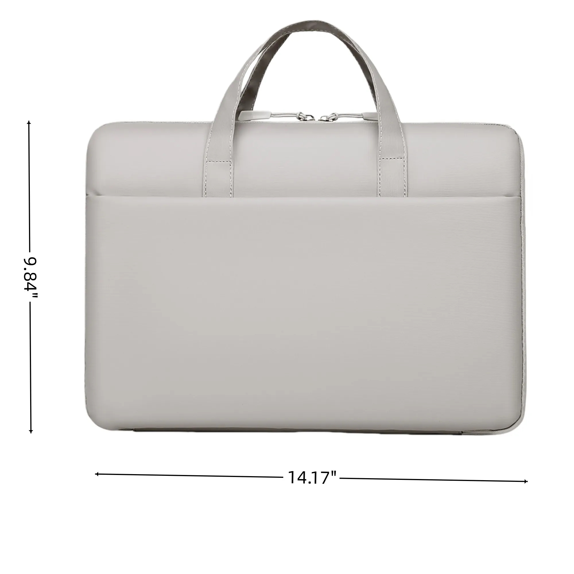 14inch Leather Laptop Sleeve Case Briefcase Bag With Zipper 4