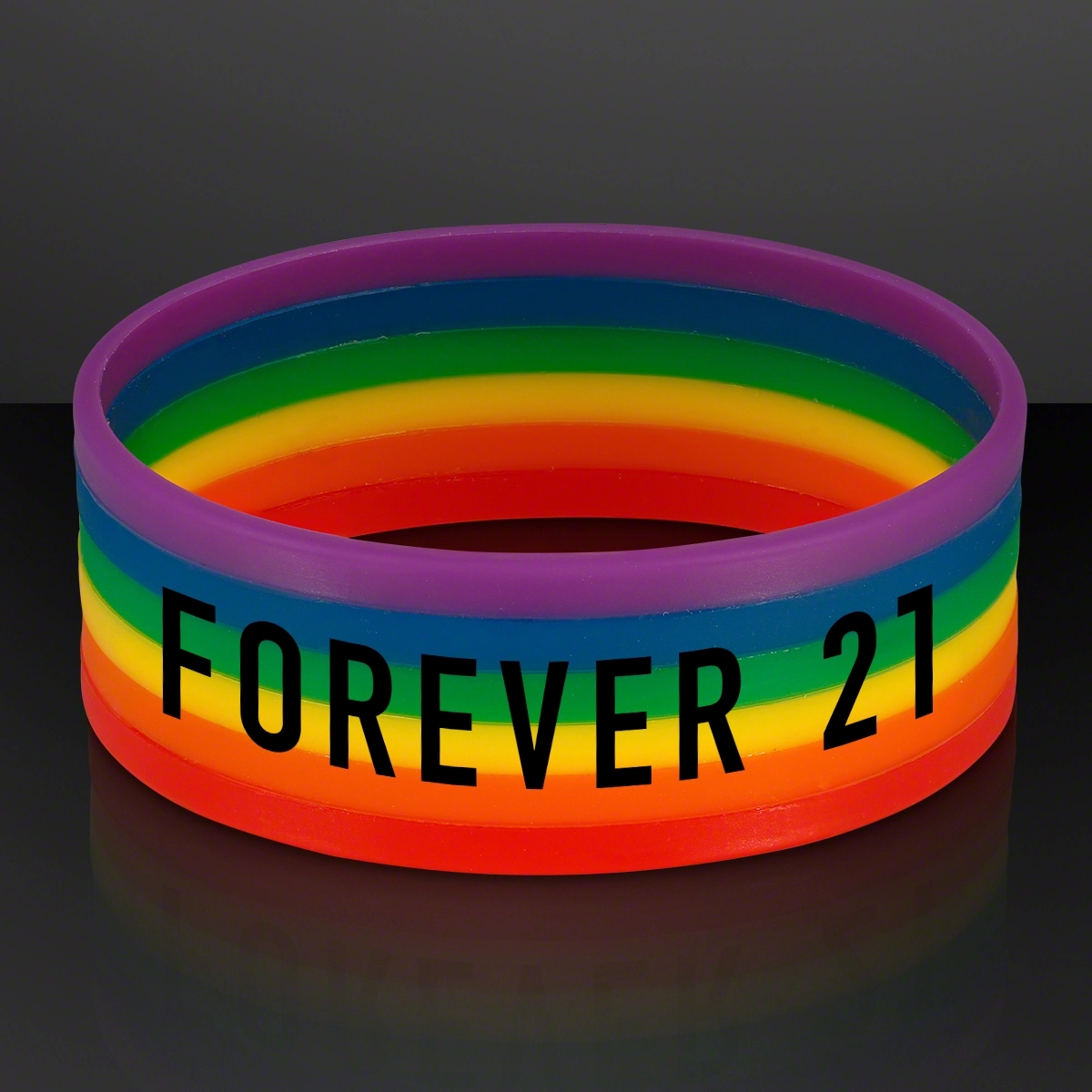 Rainbow Stretch Silicone Bracelets (NON-Light Up) 1