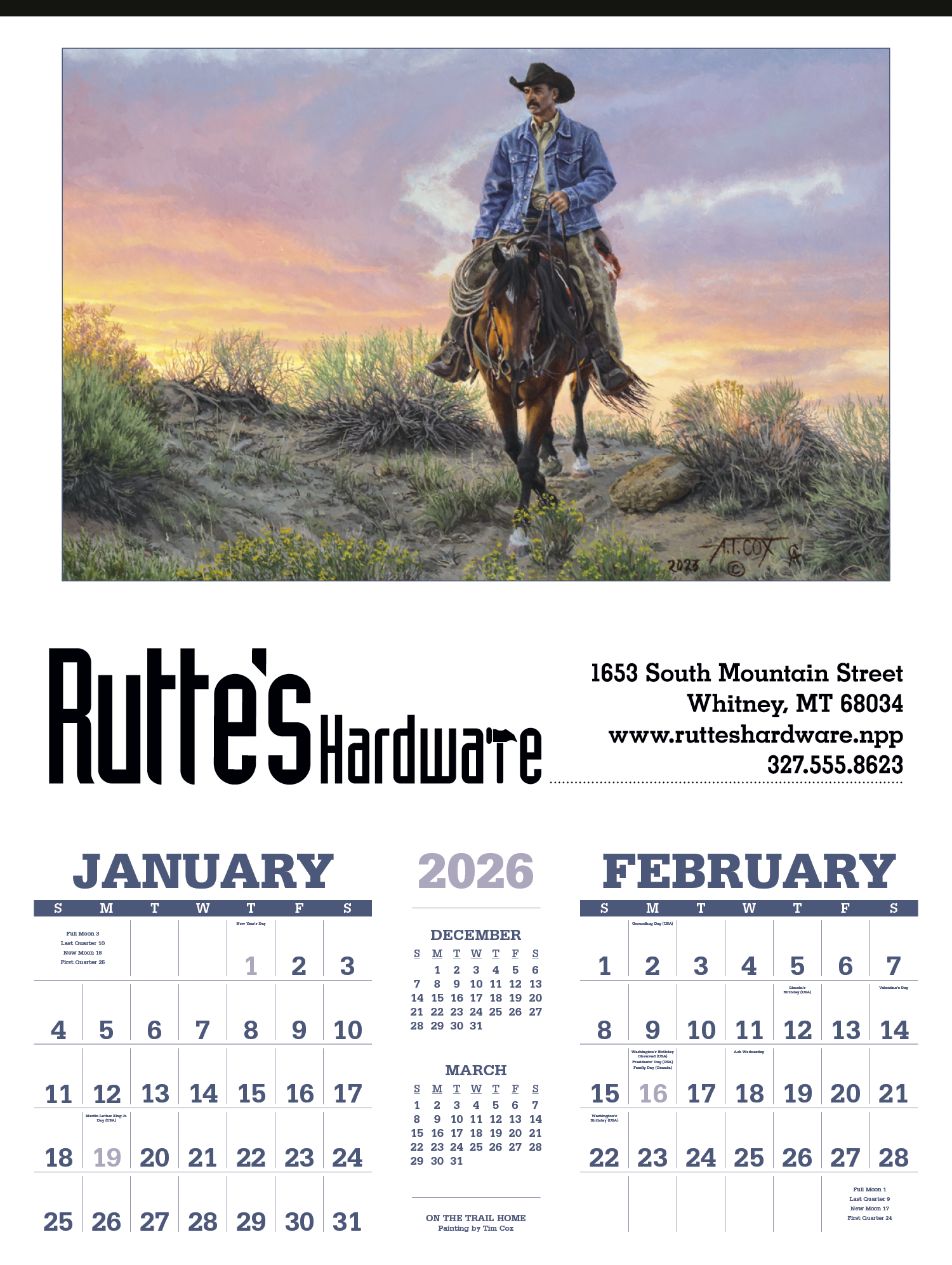 Triumph® Calendars American West by Tim Cox Calendar 10