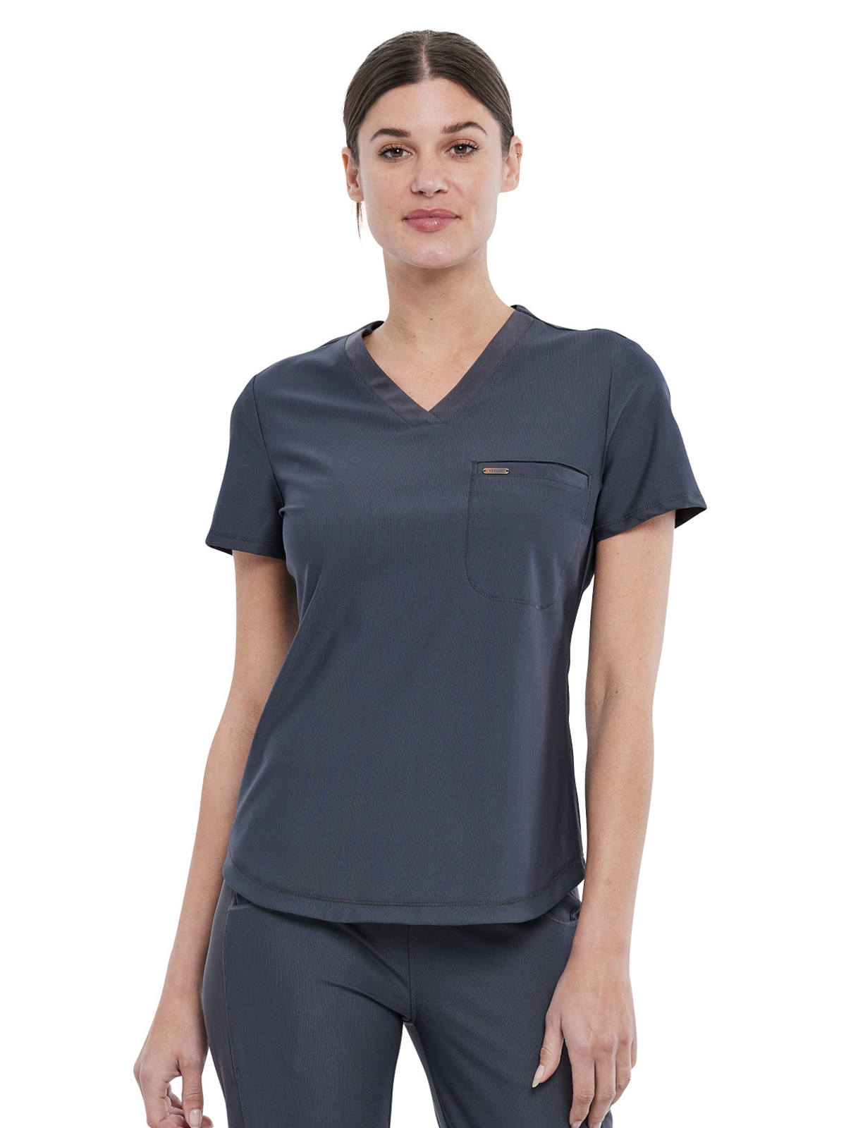 Cherokee - Form - Women's 1-Pocket Tuckable V-Neck Top 25