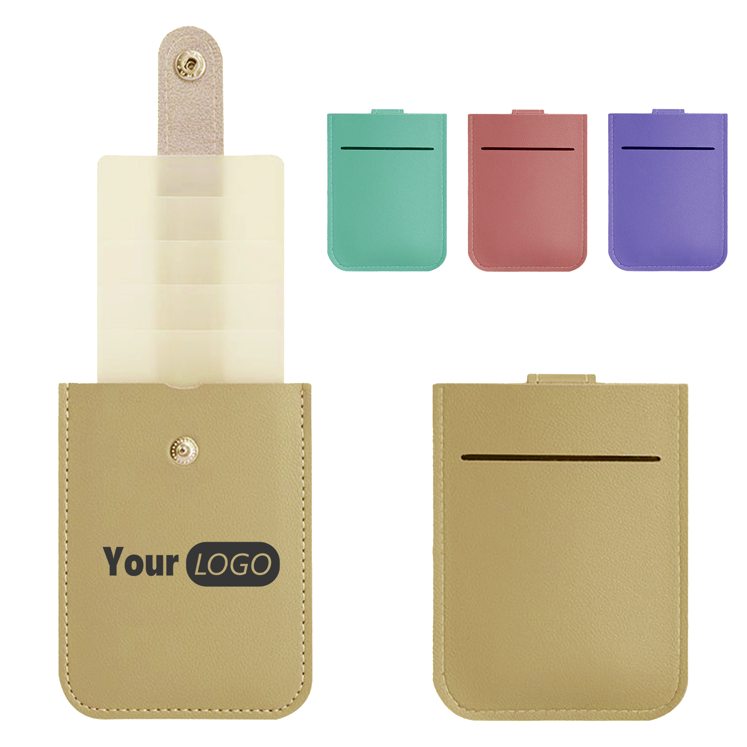 Polyurethane Pull-Out Card Holder With Custom Logo 1