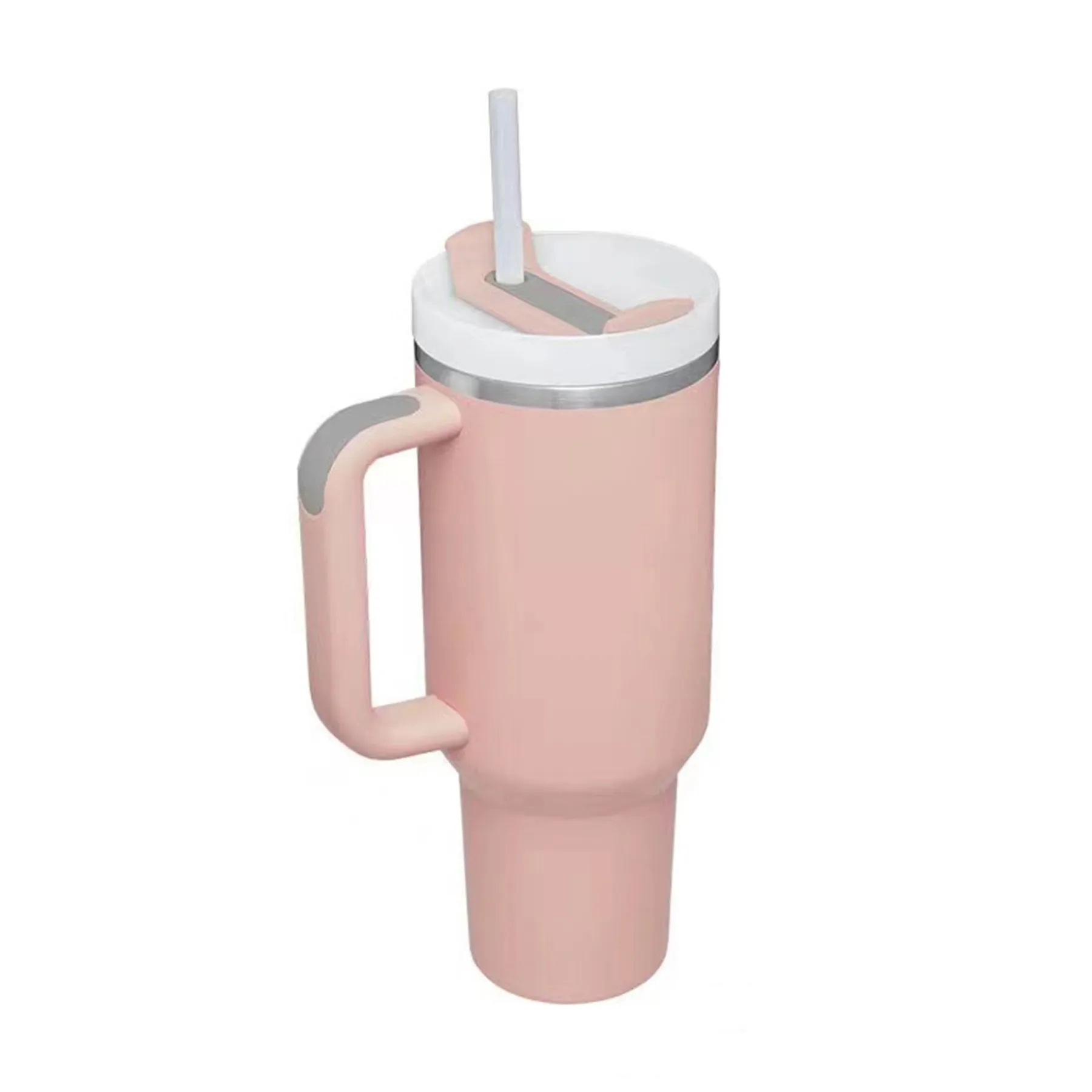 40 Oz. Insulated Travel Tumbler with Handle and Straw 20