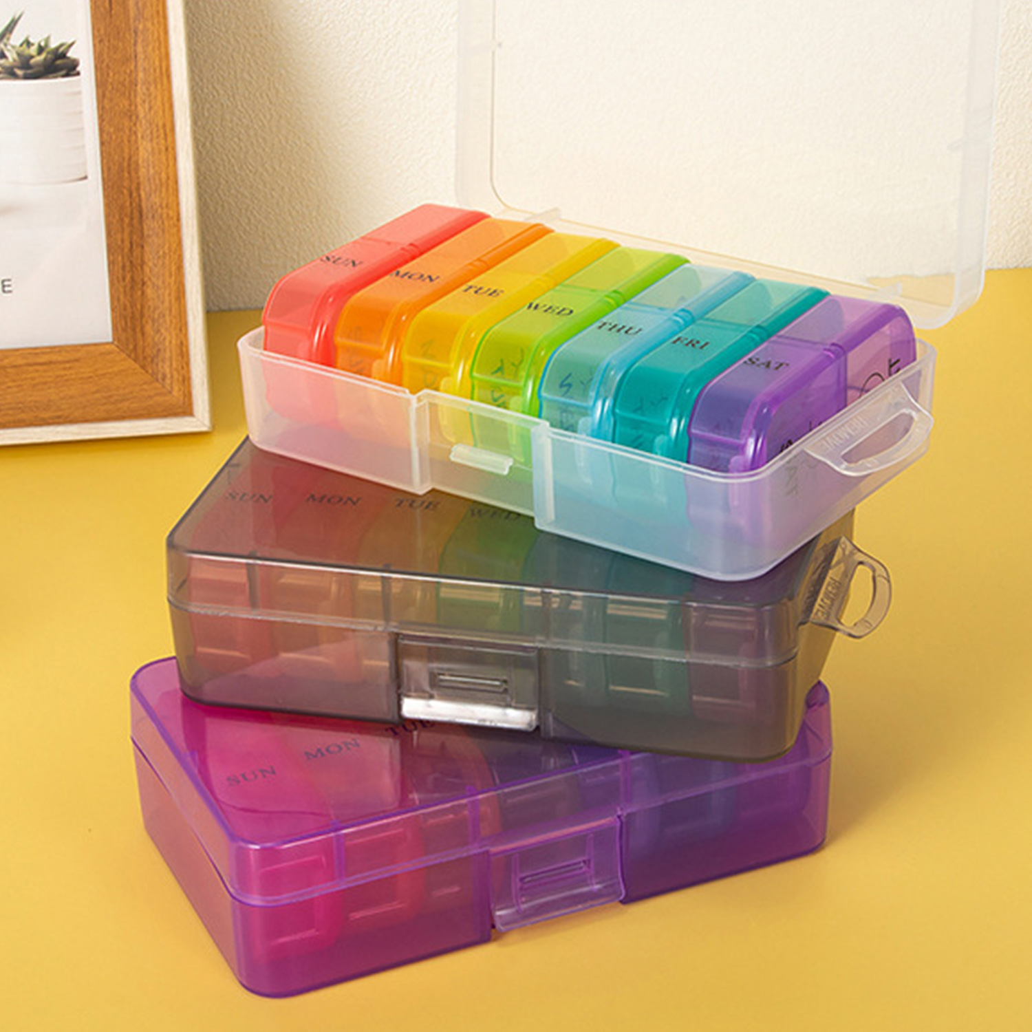 BPA Free Weekly Travel Pill Box Organizer 4