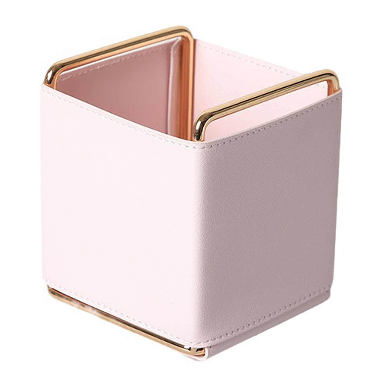 PU Leather Desktop Storage Organizer Box 4