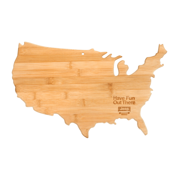 U.S. State Shaped Bamboo Cutting and Serving Boards 92