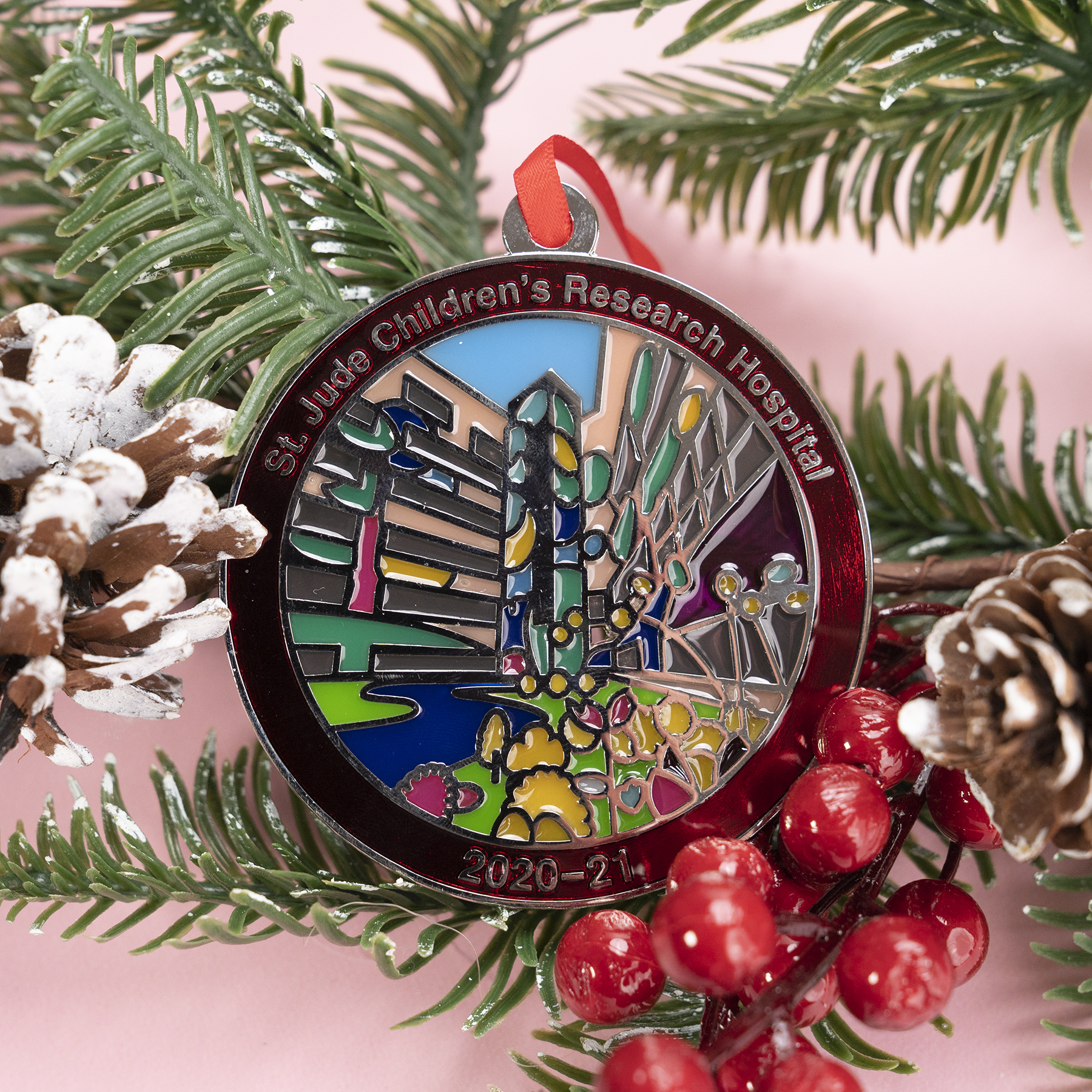 Die Struck Ornaments: 3" W x 3" H 1