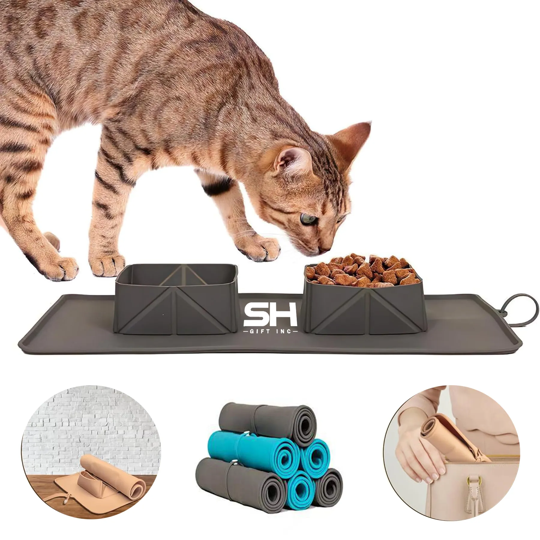 Foldable Non-Slip Silicone Pet Bowl 2