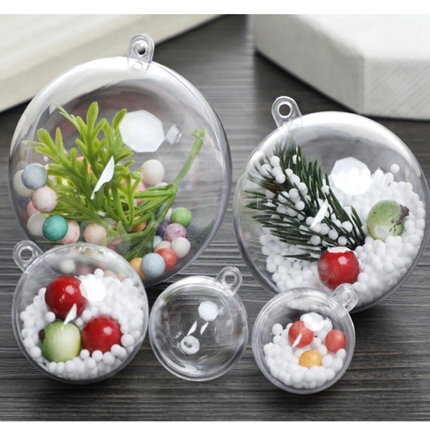 High transparent Christmas Tree Decorated Hollow Ball 3